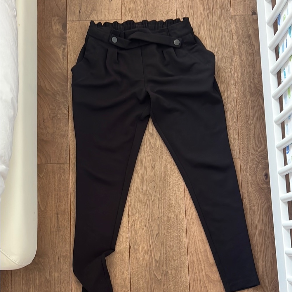 Black High-Waisted Pants